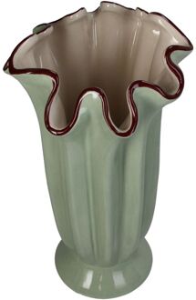 Trendhopper Vaas Dolomiet Groen - - Breedte: 13.00 cm