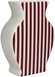 Trendhopper Vaas Flat Rood - - Breedte: 5.30 cm