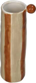 Trendhopper Vaas Kenji Rood 22 cm hoog - - Breedte: 6.00 cm