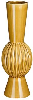 Trendhopper Vaas Nore oker 40cm hoog Geel - - Breedte: 13.50 cm