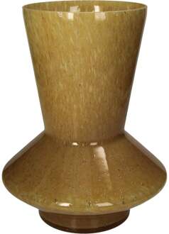 Trendhopper Vaas Oker glas 30 cm - - Breedte: 24.00 cm