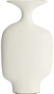 Trendhopper Vaas Trovo Keramiek Wit 27 Cm - - Breedte: 22.50 cm