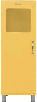 Trendhopper Vitrinekast Malibu sunny yellow Geel - - Breedte: 50.00 cm
