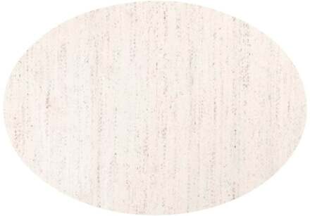 Trendhopper Vloerkleed Bodil ellips wit 11 - - Breedte: