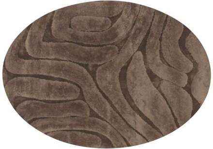 Trendhopper Vloerkleed Chase ellips bruin 18 - - Breedte:
