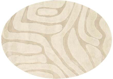 Trendhopper Vloerkleed Chase ellips creme 12 - - Breedte: