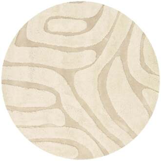 Trendhopper Vloerkleed Chase rond creme 12 - - Breedte: