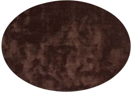 Trendhopper Vloerkleed Cowan ellips donker bruin 18 - - Breedte: