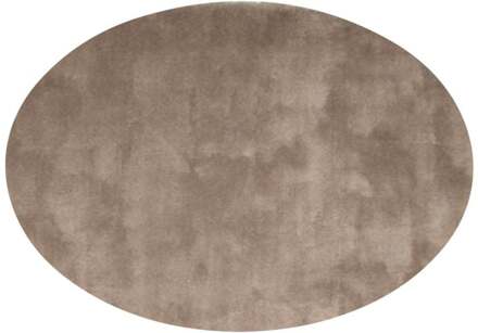 Trendhopper Vloerkleed Cowan ellips taupe 15 - - Breedte:
