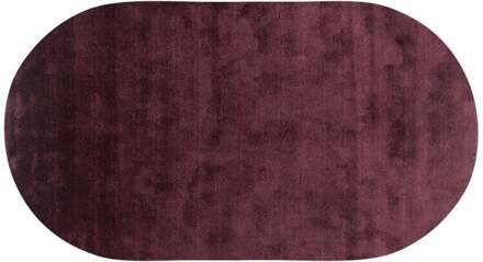 Trendhopper Vloerkleed Cowan ovaal aubergine 48 - - Breedte: