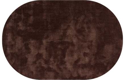Trendhopper Vloerkleed Cowan ovaal donker bruin 18 - - Breedte: