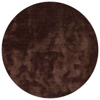 Trendhopper Vloerkleed Cowan rond donker bruin 18 - - Breedte: