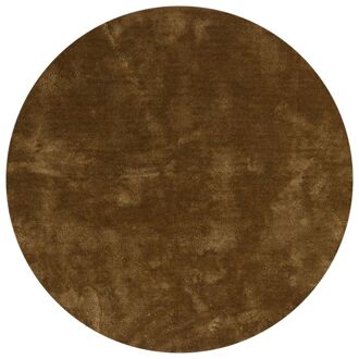 Trendhopper Vloerkleed Cowan rond groen 54 - - Breedte: