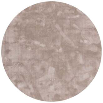 Trendhopper Vloerkleed Cowan rond lichtgrijs 21 Beige - - Breedte: