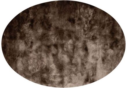 Trendhopper Vloerkleed Leya ellips taupe 17 - - Breedte: