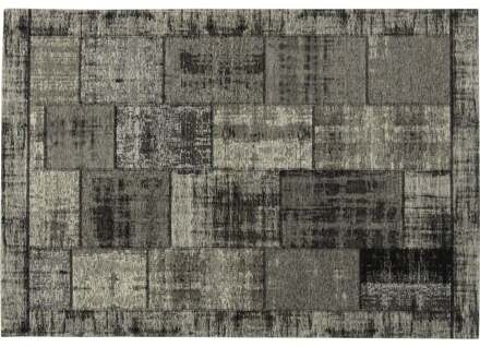 Trendhopper Vloerkleed Pablo antraciet 155x230 - - Breedte: 155.00 cm