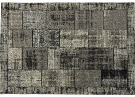 Trendhopper Vloerkleed Pablo antraciet 200x290 - - Breedte: 200.00 cm