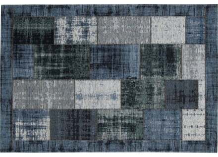 Trendhopper Vloerkleed Pablo delfts blauw 200x290 - - Breedte: 200.00 cm