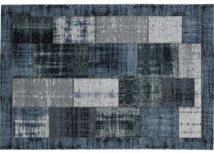 Trendhopper Vloerkleed Pablo delfts blauw 240x330 - - Breedte: 240.00 cm