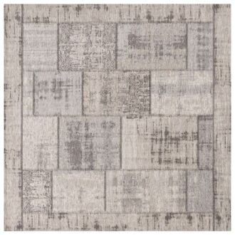 Trendhopper Vloerkleed Pablo grijs 200x200 - - Breedte: 200.00 cm