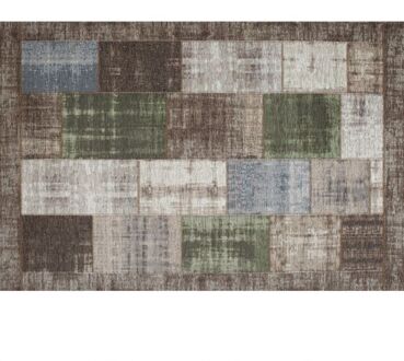 Trendhopper Vloerkleed Pablo groen 155x230 - - Breedte: 155.00 cm