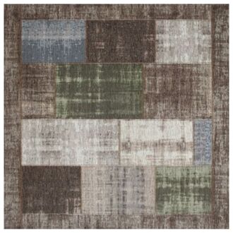 Trendhopper Vloerkleed Pablo groen 200x200 - - Breedte: 200.00 cm