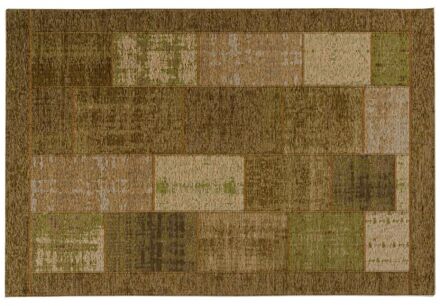 Trendhopper Vloerkleed Pablo olijfgroen 240x330 - - Breedte: 240.00 cm