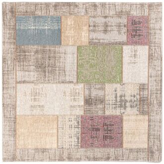 Trendhopper Vloerkleed Pablo pastel 200x200 - - Breedte: 200.00 cm