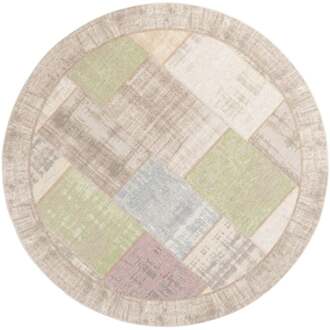Trendhopper Vloerkleed Pablo rond pastel 92 - - Breedte: