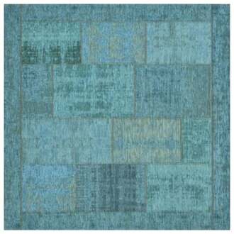Trendhopper Vloerkleed Pablo turquoise 200x200 - - Breedte: 200.00 cm