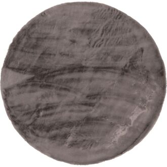 Trendhopper Vloerkleed Perry grijs 120 rond - - Breedte: 120.00 cm