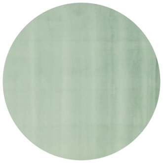 Trendhopper Vloerkleed Perry mintgroen 160 rond - - Breedte: 160.00 cm