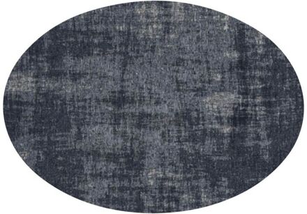 Trendhopper Vloerkleed Rovinj ellips donkerblauw 35 - - Breedte: