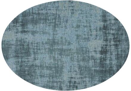 Trendhopper Vloerkleed Rovinj ellips lichtblauw 33 - - Breedte: