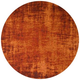 Trendhopper Vloerkleed Rovinj roestbruin 120 rond - - Breedte: 120.00 cm