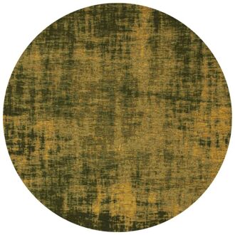 Trendhopper Vloerkleed Rovinj rond groen 52 - - Breedte: