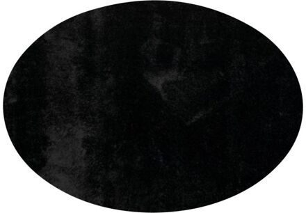 Trendhopper Vloerkleed Vernissage ellips zwart 25 - - Breedte: