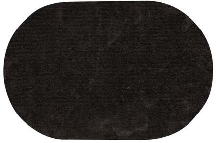 Trendhopper Vloerkleed Vernissage ovaal antraciet 24 Grijs - - Breedte: