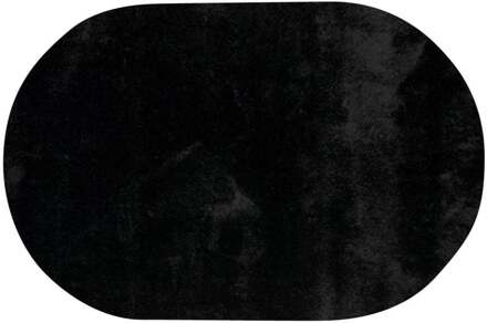 Trendhopper Vloerkleed Vernissage ovaal zwart 25 - - Breedte: