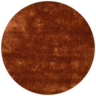 Trendhopper Vloerkleed Vernissage rond oranje 63 - - Breedte: