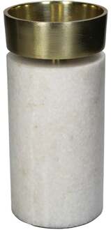 Trendhopper Waxinelichthouder Marble 20cm hoog - - Breedte: 9.00 cm