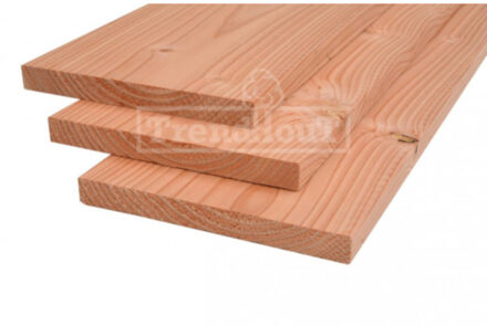 Trendhout Plank lariks douglas 1,8 x 19 cm (3,00 meter) geschaafd Bruin