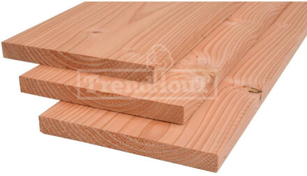 Trendhout Plank lariks douglas 1,8 x 19 cm (4,00 meter) geschaafd Bruin
