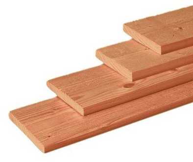 Trendhout Plank lariks douglas 1,8 x 19 cm geschaafd Bruin