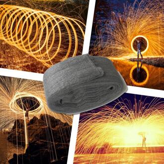 Trending Fotografie Spectaculaire Vurige Foto Selfie Tool Staal Wol Metalen Fiber Voor Licht Schilderij Blootstelling