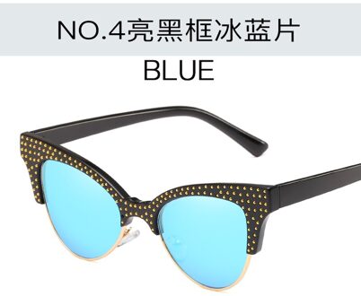 Trending producten semi-randloze plastic zonnebril vrouwen street style cat eye accessoires dames zomer bril uv40 NO4