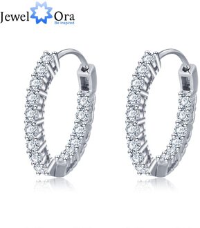Trendy 925 Sterling Zilveren Oorringen Voor Vrouwen Sparkling Zirconia Bruiloft Sieraden Cadeau Voor Meisjes (Jewelora EA101739)