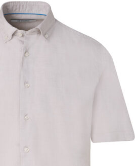 Trendy overhemd korte mouw - maat L Bruin