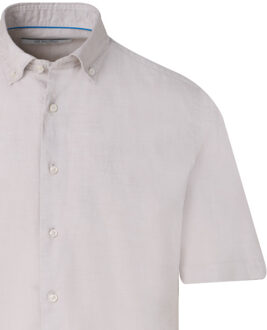 Trendy overhemd korte mouw - maat M Bruin