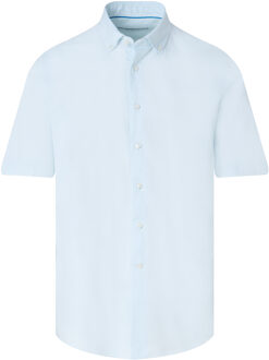 Trendy overhemd met korte mouwen Blauw - XXL